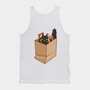 Cat in the bag Tank Top